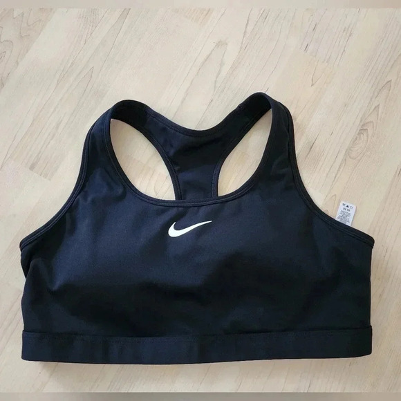 Nike Other - Nike swoosh black sports bra size xl